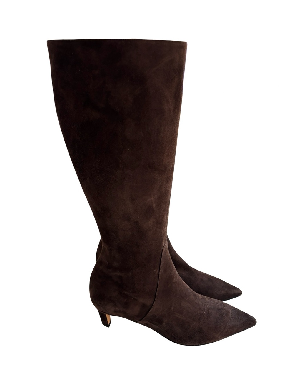 M. Gemi The Tina Tall Brown Suede Boots NWOB Sz 40 1/2